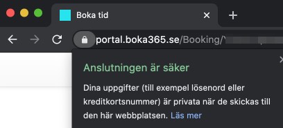 Säker anslutning till bokningssystemet som skyddar era kunders personuppgifter